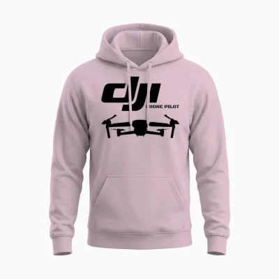 Dji Drone Pilot Unisex Hoodie - Light Pink