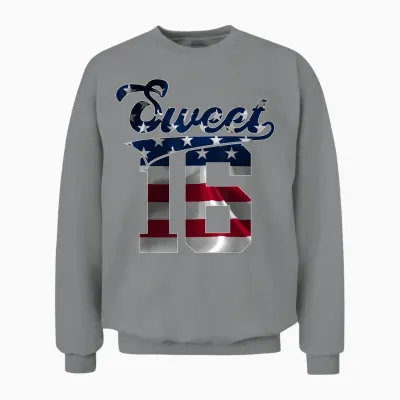 Sweet 16 Usa Sweet Sixteen 16. Geburtstag Unisex Sweatshirt - Sport Grey