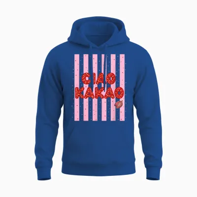 Ciao Kakao Fun Kinder Frauen Unisex Hoodie - Royal