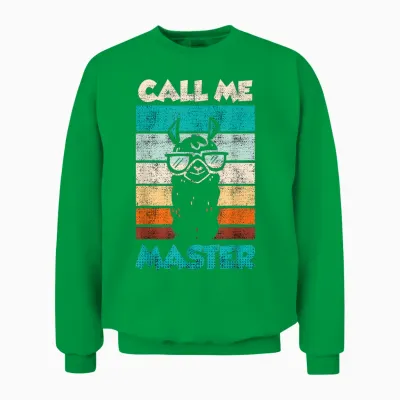Call Me Master 2024 T-Shirt, Black Unisex Sweatshirt - Irish Green