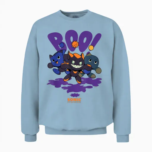 Sonic the Hedgehog - Chao Tales Halloween Boo Trio Unisex Sweatshirt - Light Blue