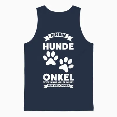 Rich Bin Hunde Onkel Frau Ein Normaler Hund Onkel Unisex Tank Top - Navy
