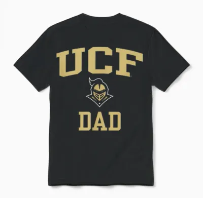 Central Florida Golden Knights Dad Icon Black Unisex T-Shirt - Black