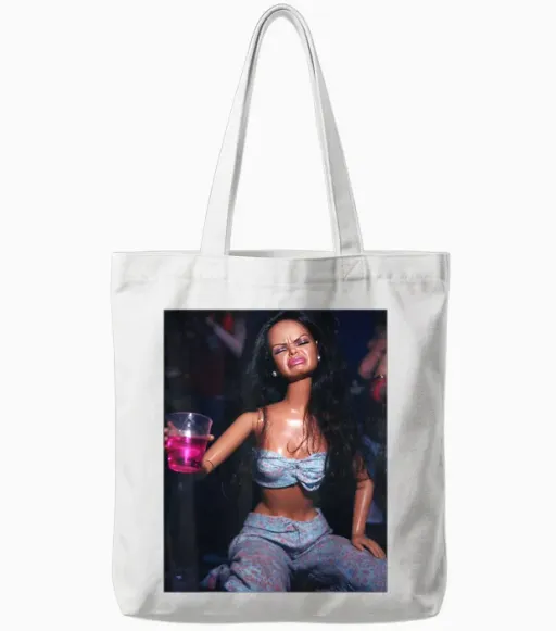 Disgusted Face Meme Doll Babe X Only Cute Baby Love Fans Tote Bags - White