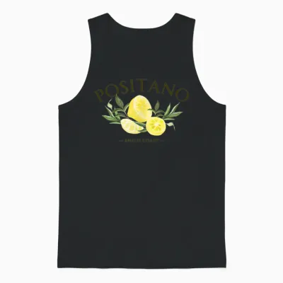 Positano Lemons, Italy - Souvenirs - Amalfi Coast Vibes T-Shirt, White, S Unisex Tank Top - Black