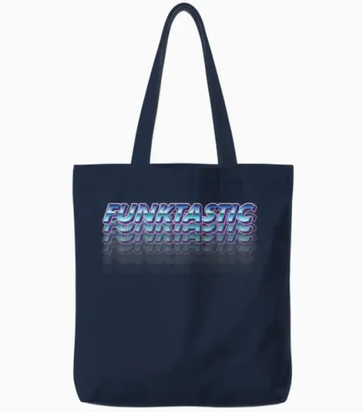Funktastic Retro Tote Bags - Navy