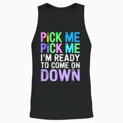 Price Right Pick Me Ready Come on Down Funny Game Show Unisex Tank Top - Black