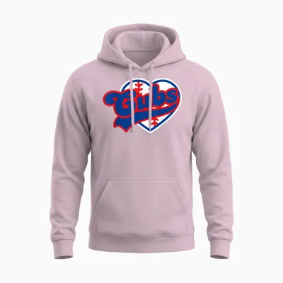 Retro Cubs Last Name Personalized Apparel Cubs Lover Men Unisex Hoodie - Light Pink
