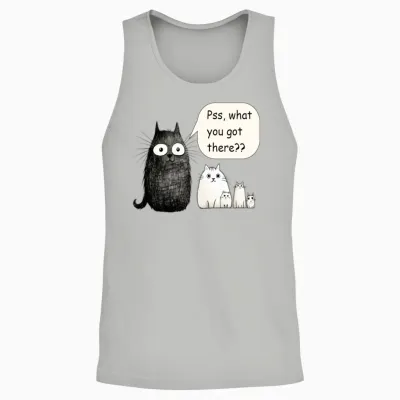 Curious Cats Comedy Club Unisex Tank Top - Ash