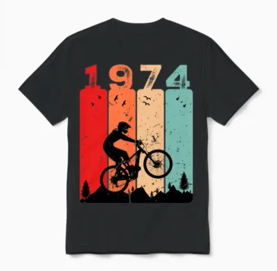 Vintage 1974 Unisex T-Shirt - Black