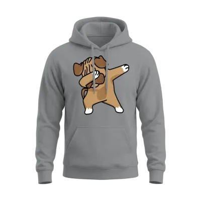 Pug Dab 01 Unisex Hoodie - Sport Grey