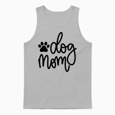 Dog Mom Unisex Tank Top - Ash