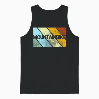 Mountainbike Retro Unisex Tank Top - Black