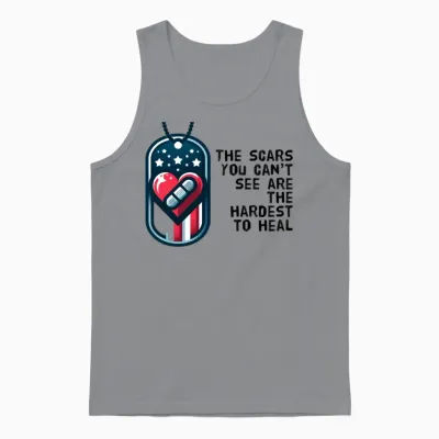 Veteran Mental Health Unisex Tank Top - Sport Grey