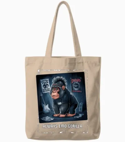 Always Emo Gorilla Admirers Premium Tote Bags - Natural