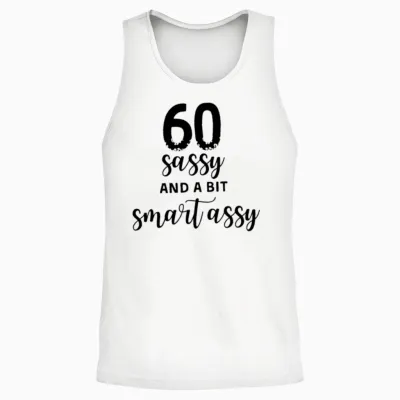 60th Birthday Gifts Unisex Tank Top - White
