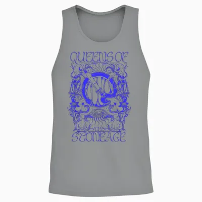 Official Queens of the Stone Age Illustrated Unisex Tank Top - Sport Grey