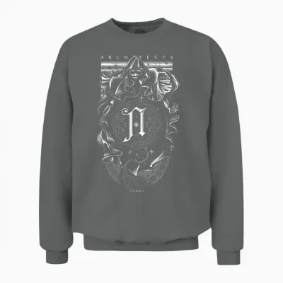 Architects - Official Product - Cosmic Reaper Unisex Sweatshirt - Graphite Heather