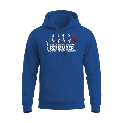 Motorcycle Biker 1n23456 Bike Gear Shift Unisex Hoodie - Royal