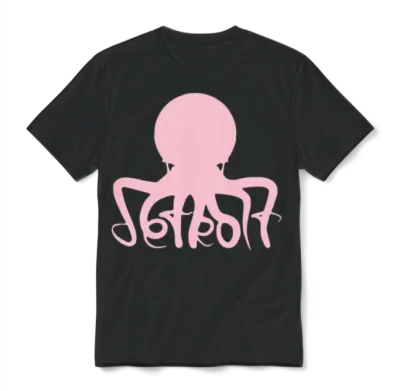 Detroit Red Wings Octopus Hockey Unisex T-Shirt - Black