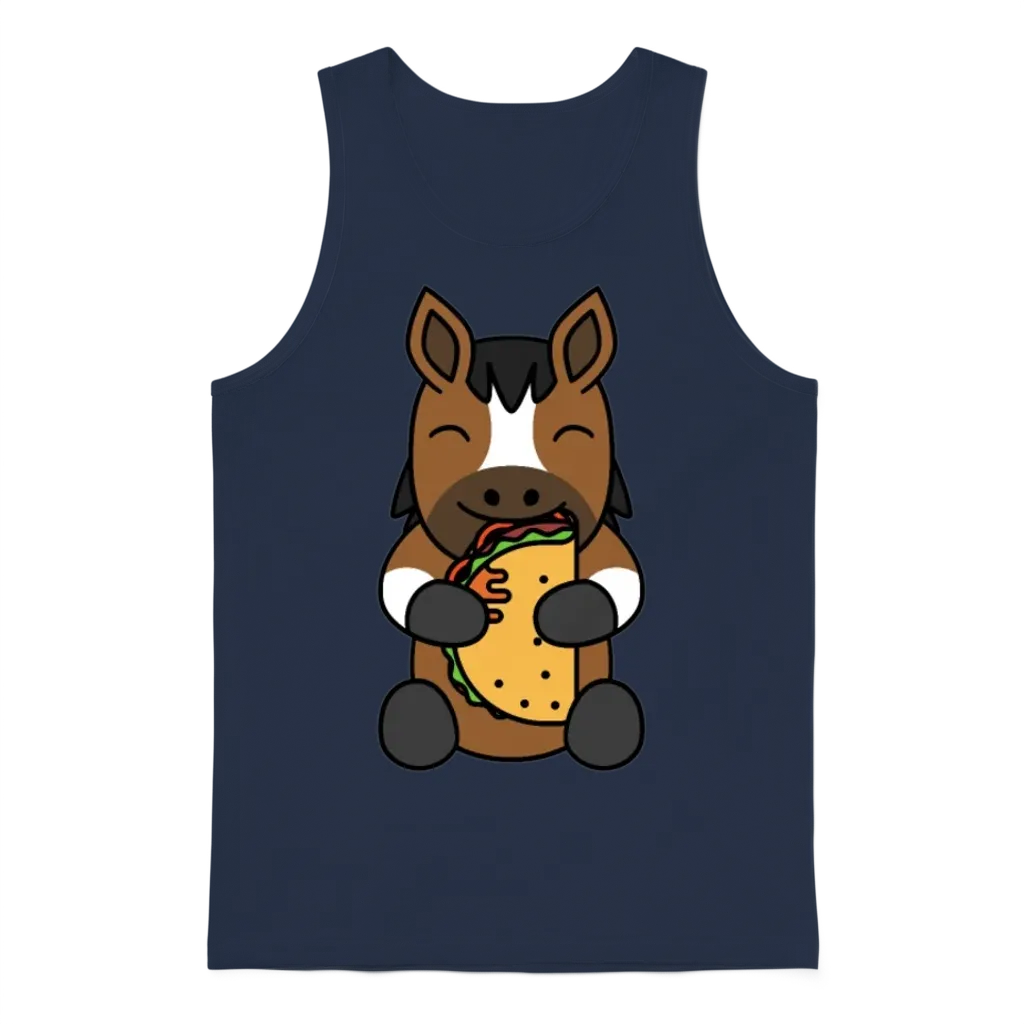 Horse Taco Lover โ Lovers Unisex Tank Top - Navy