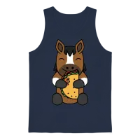 Horse Taco Lover — Lovers Unisex Tank Top - Navy – 1