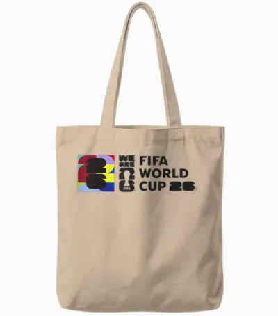 Fifa World Cup26 Event Colorblock Tote Bags - Natural