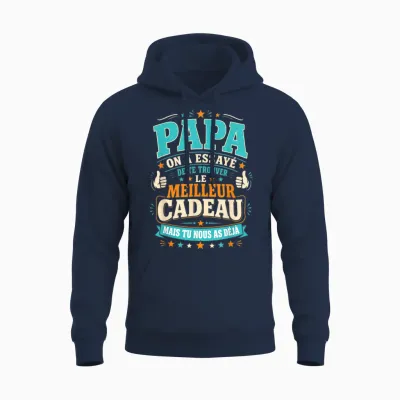 Dad Gift Humour Father's Day Unisex Hoodie - Navy