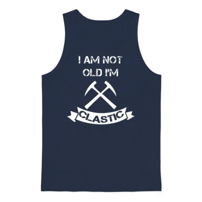 I Am Not Old Im Clastic Funny Rockhound Unisex Tank Top - Navy