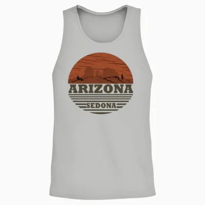 Arizona Sedona Unisex Tank Top - Ash