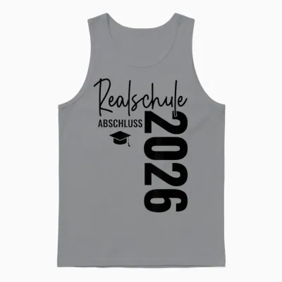 Realschule Abschluss 2026 Prüfung Bestanden Schulabschluss Unisex Tank Top - Sport Grey