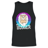 Not a Hugger Unisex Tank Top - Black – 2