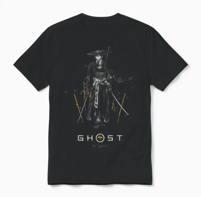 Atsu Collage with Kanji Video Game Unisex T-Shirt in Black
