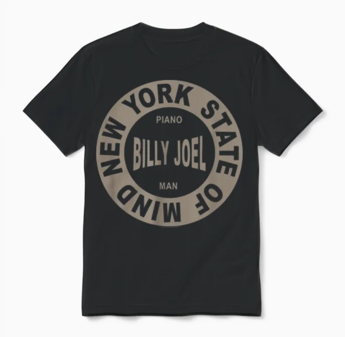 Billy Joel - New York State of Mind Unisex T-Shirt in Black