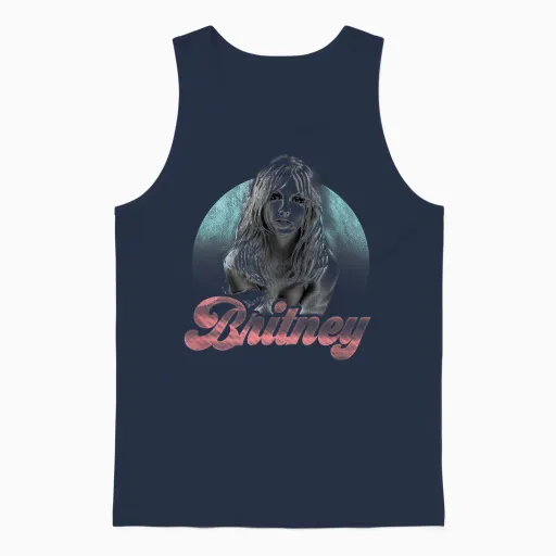 Britney Spears - Britney Unisex Tank Top - Navy