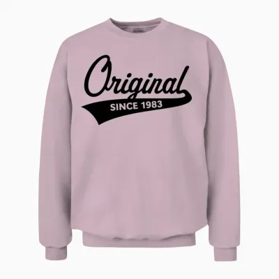 Original Since 1983 (year of Birth, Birthday / B) Unisex Sweatshirt - Light Pink