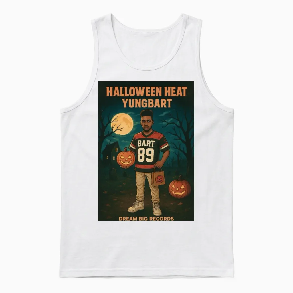 Halloween Heat Yungbart Unisex Tank Top in White