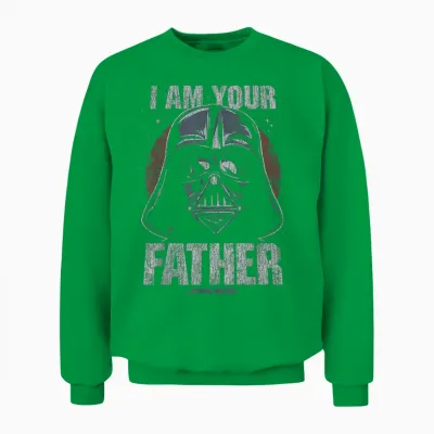 Star Wars Darth Vader I Am Your Father Dark Portrait Disney+ Unisex Sweatshirt - Irish Green