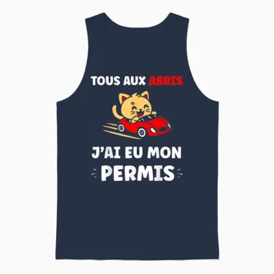 Driving Young Driver All in the Shelters I Got My License Unisex Tank Top - Navy