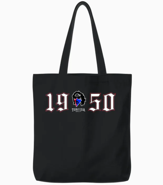 Split 1950 City of Torcida Proud Croatia Croatian Flag T-Shirt, Black Tote Bags in Black
