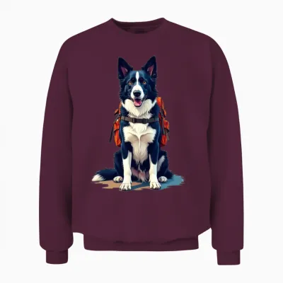 Hiking Buddy Unisex Sweatshirt - Maroon