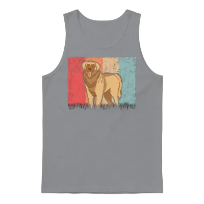 Leonberger Retro Unisex Tank Top - Sport Grey