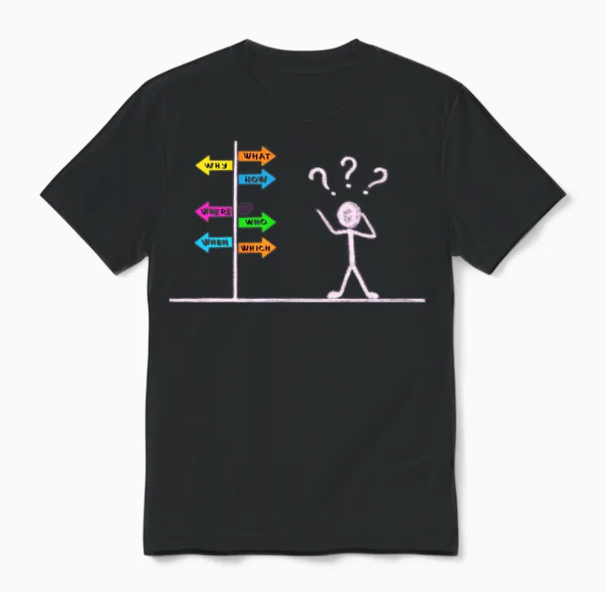 Today's World New Normal Confused Unisex T-Shirt in Black