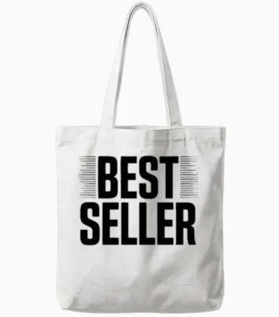 Bestseller – Bold Minimalist Text Tote Bags - White