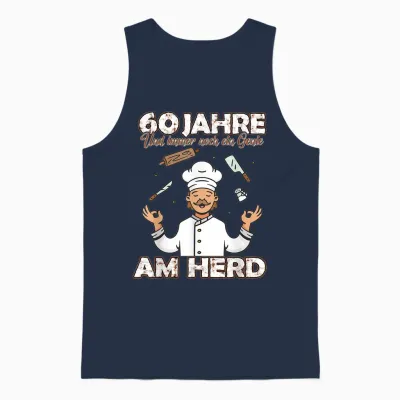 Lustiges Koch Kochen & Backen 60 Jahre Alt Zum Geburtstag Unisex Tank Top - Navy