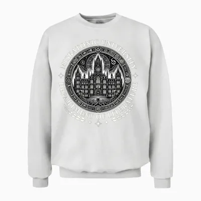 Miskatonic University Lovecraftscher Cthulhus Ruf Literature Unisex Sweatshirt - White