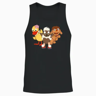 Pittiplatsch, Schnatterinchen Und Moppi - Beste Freundde! T-Shirt, Black Unisex Tank Top - Black