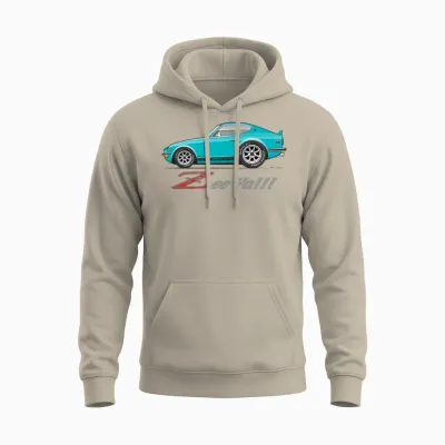 Zee Ya Light Blue Unisex Hoodie - Sand