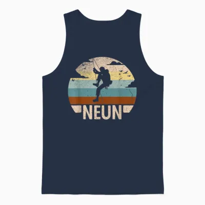 Kletterer Bouldern 9 Jahre Jungen 9 Geburtstag Klettern Unisex Tank Top - Navy
