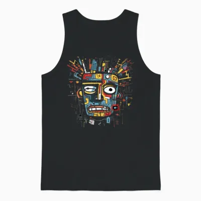 Electric Rhythms Unisex Tank Top - Black